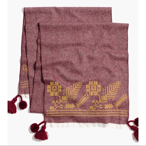 Embroidered Textile Scarf - Picture 2 of 5